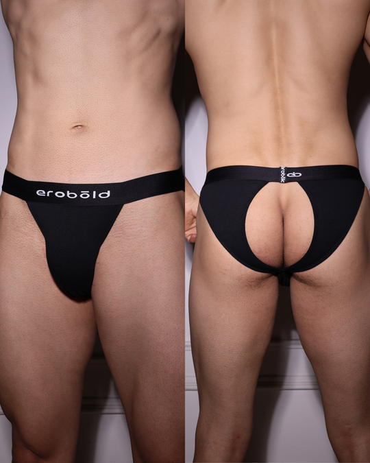 Butt Slit Brief, black, photo 1