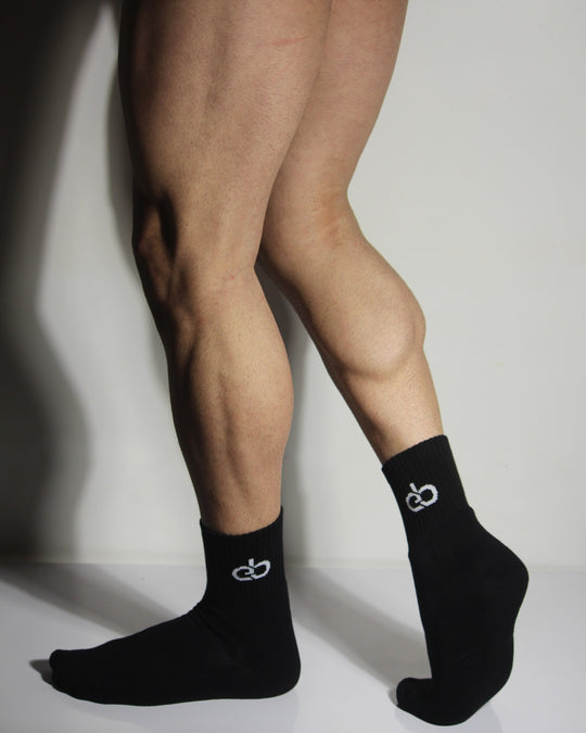 Terry Ankle Socks, solid black, photo 1