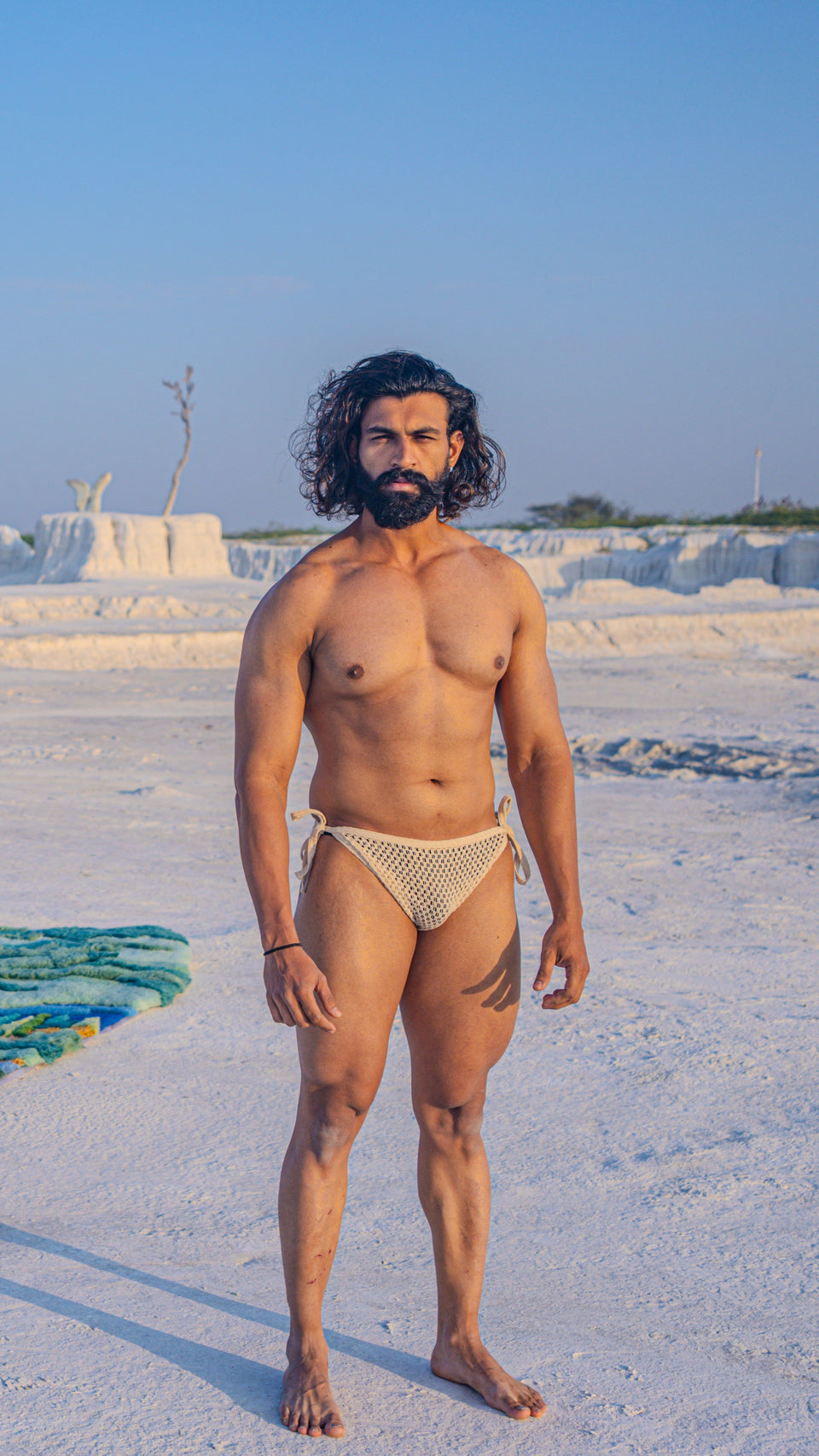 Crochet Tie Brief, ivory cream, photo 2