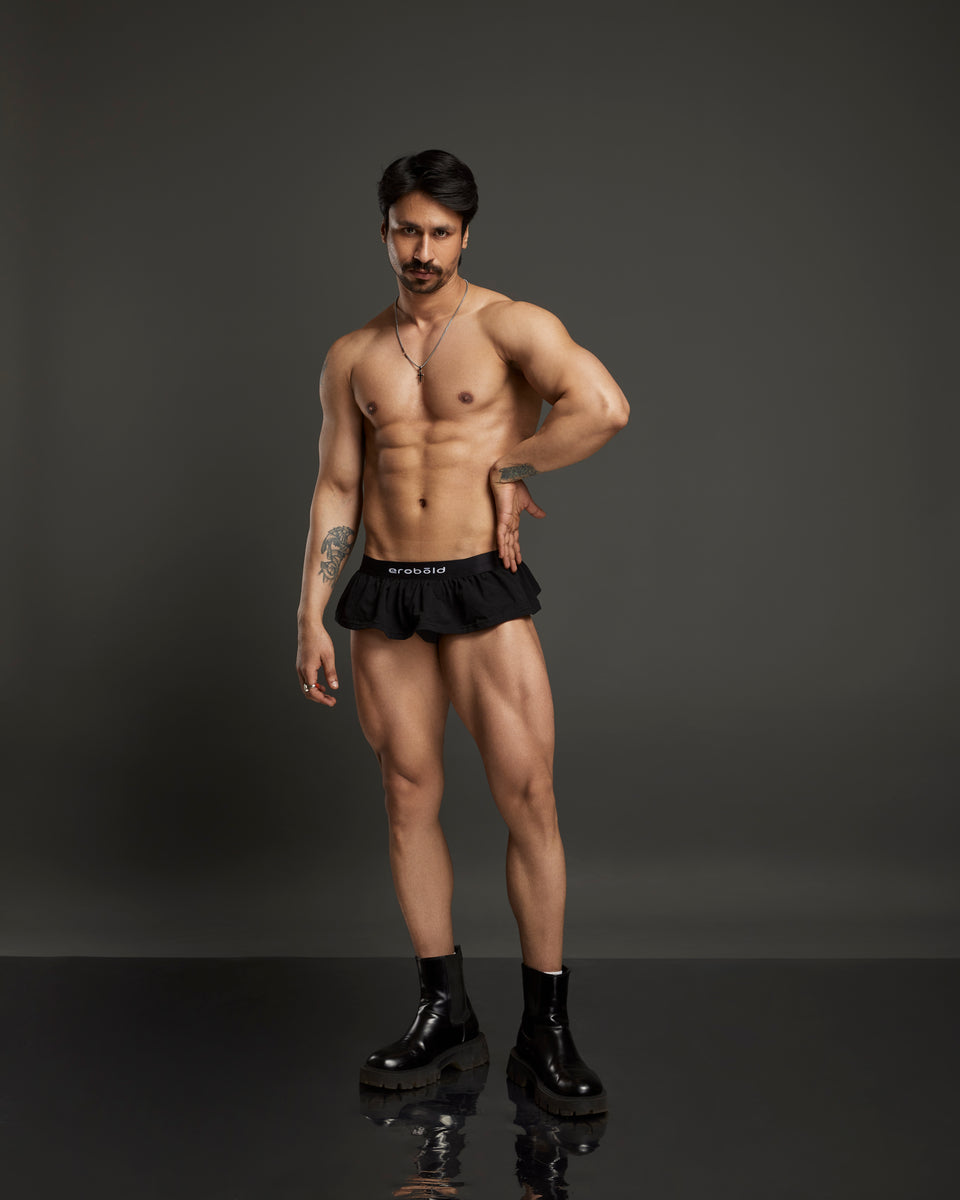 Mini Kilt Jockstrap, midnight black, photo 2