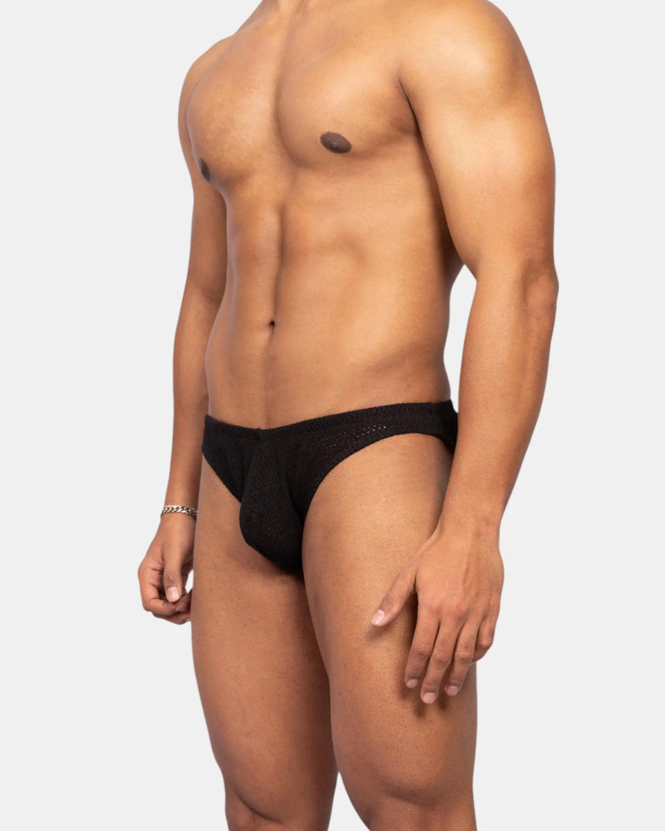 Knit Crochet Brief, black, photo 4