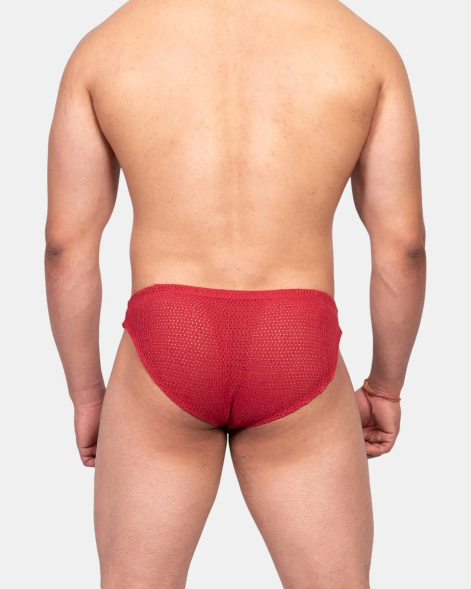 Knit Crochet Brief, viva magenta, photo 3