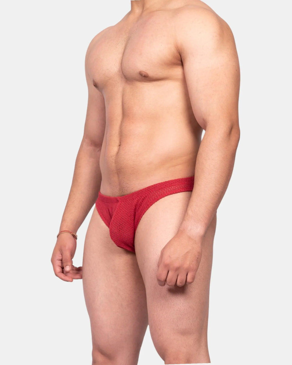 Knit Crochet Brief, viva magenta, photo 4