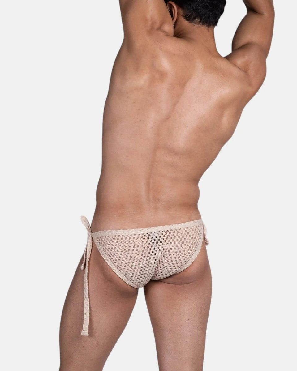 Crochet Tie Brief, ivory cream, photo 8