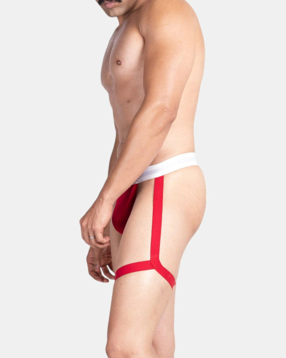 Thigh Harness Thong, red, photo 4