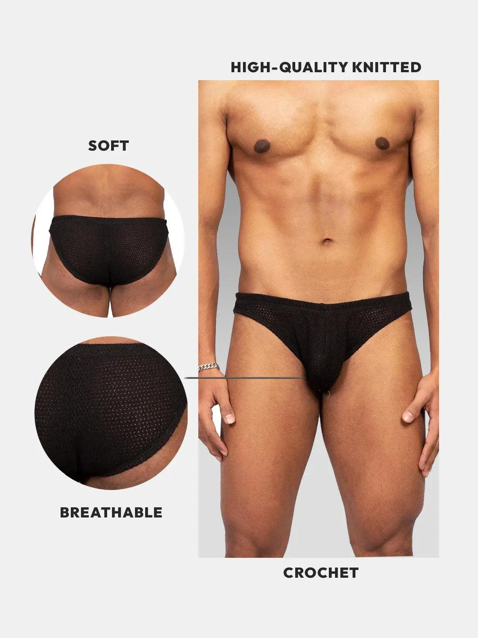 Knit Crochet Brief info card