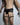 Mesh Garter Thong / Black