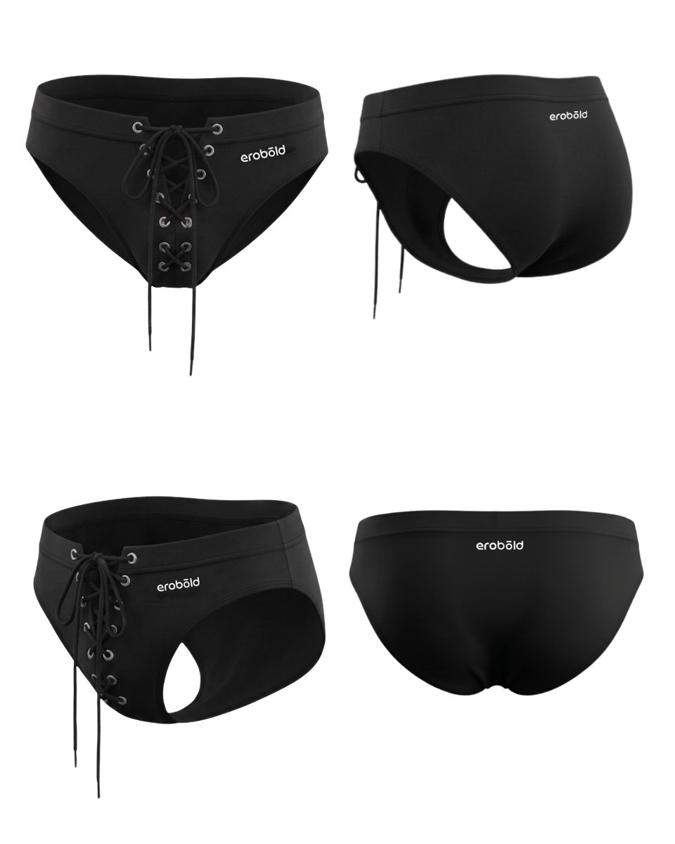 Eyelet Brief, black, photo 9