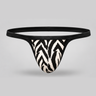 Erobold Stripe Tease Thong in Zebra Print for men – image 1 of 4