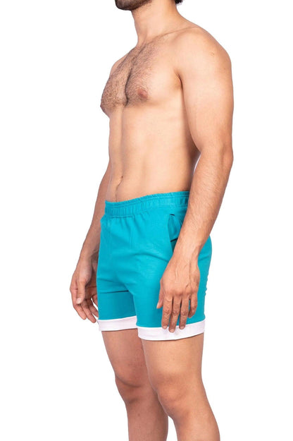 Shorts - Aqua Zephyr Shorts - Turquoise - Erobold - 