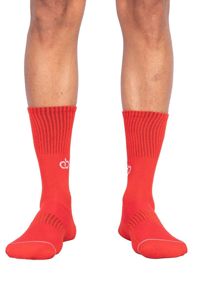 Socks - Crimson Royale Crew Socks - Red - Erobold - 