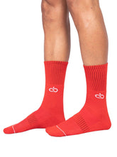 Socks - Crimson Royale Crew Socks - Red - Erobold - 