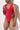 Zipper Bodysuit /Crimson Pink