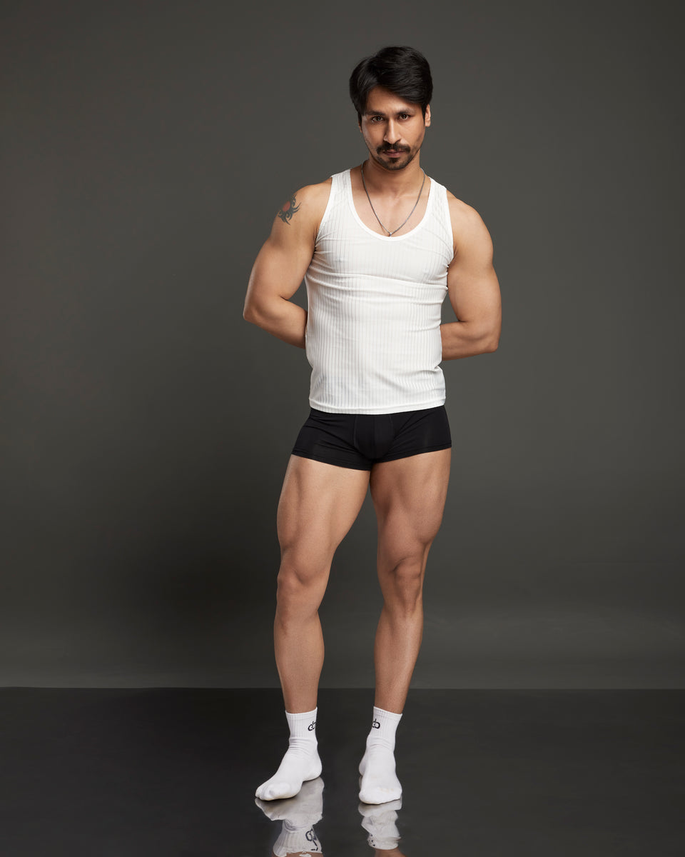 Ribbed Tank, white, photo 2