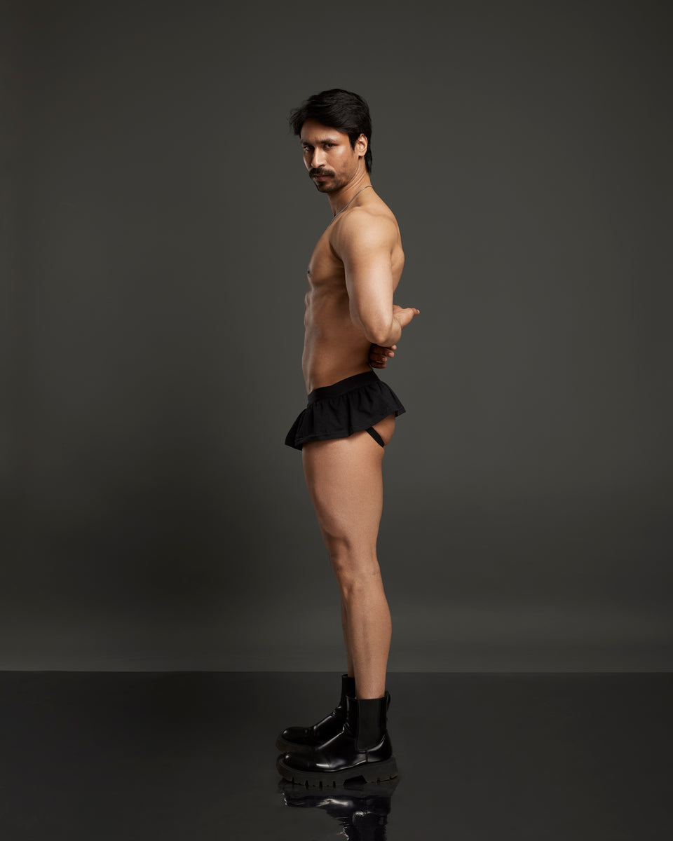 Mini Kilt Jockstrap, midnight black, photo 3