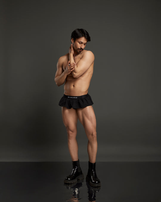 Mini Kilt Jockstrap, midnight black, photo 1