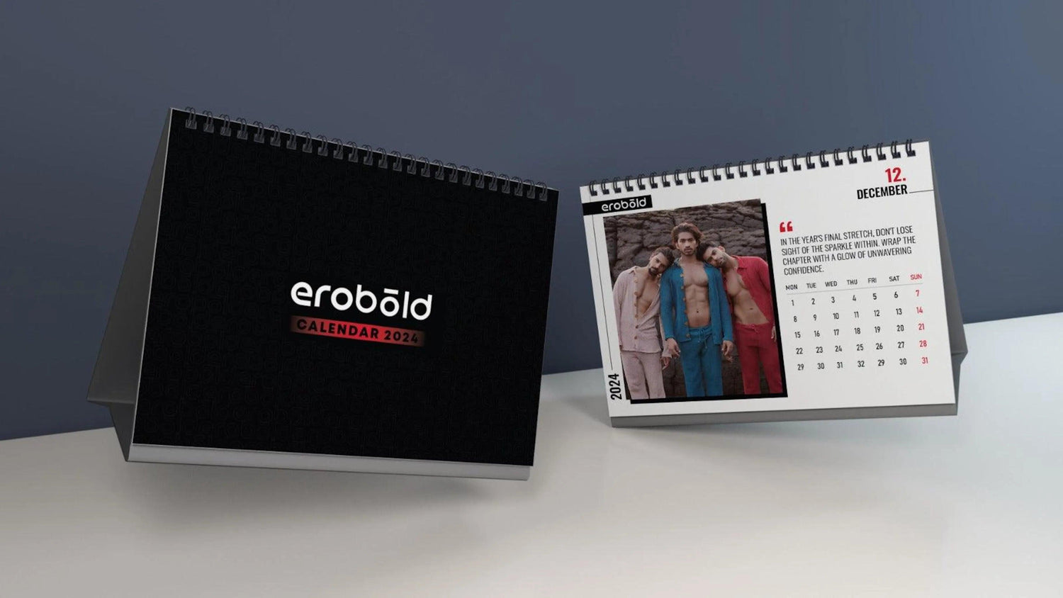 Erobold Fashion Calendar Merchandise Year 2024 - Bold Men Calendar
