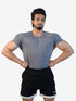 Erobold SleekFit Active Gym T-shirt for Men - Grey - 