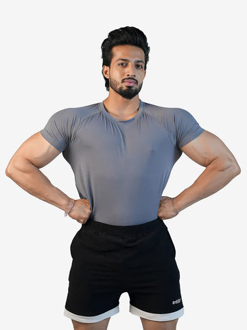 Conquer SleekFit Active T-shirt | Grey