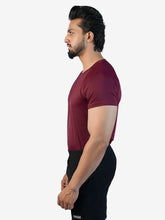 Erobold SleekFit Active Gym T-shirt for Men - Maroon - 