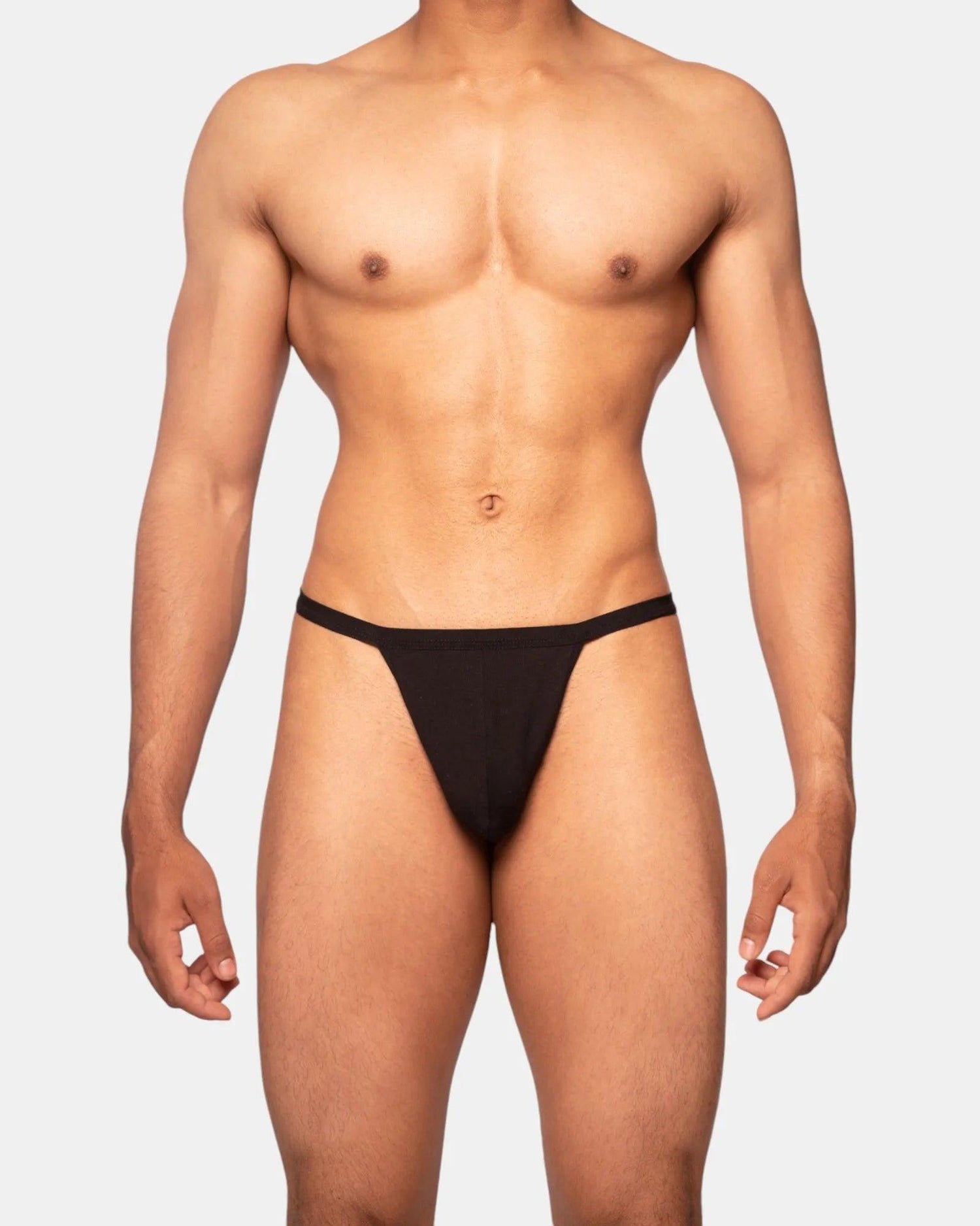 Classic Cotton Thong | Black