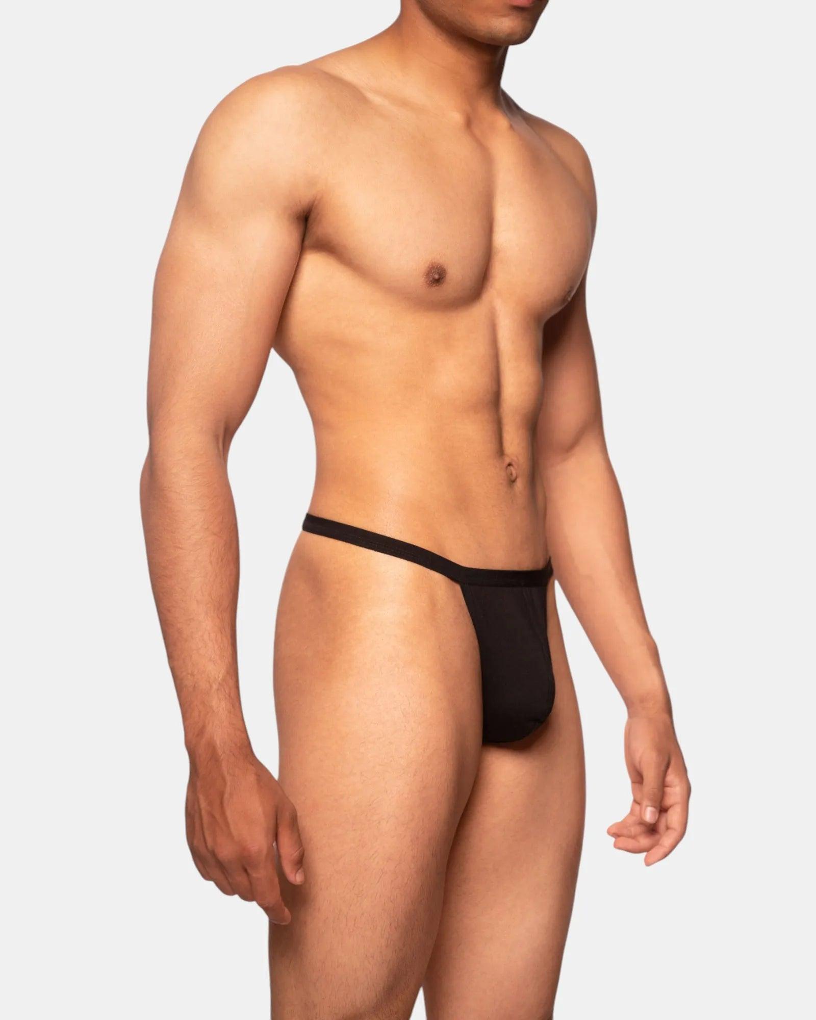 Classic Cotton Thong | Black