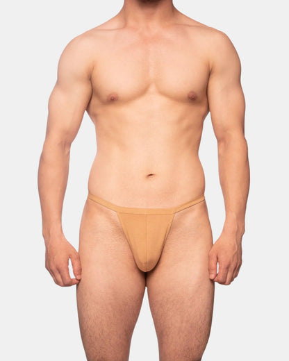 Classic Cotton Thong | Tan