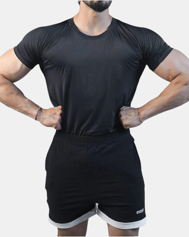 Conquer SleekFit Active T-shirt | Black