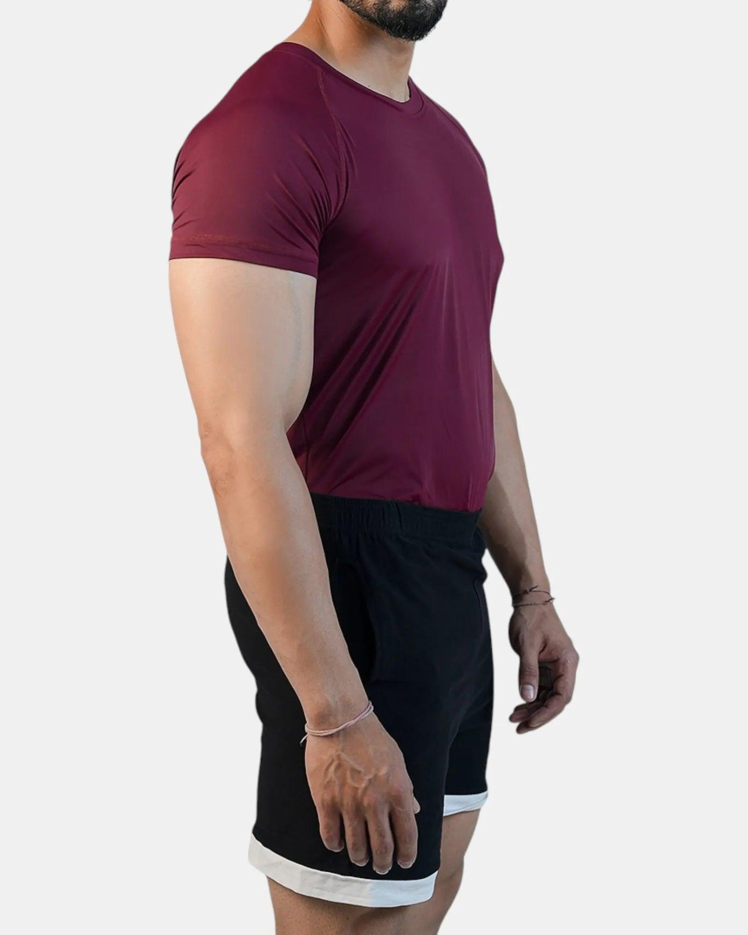 Conquer SleekFit Active T-shirt | Maroon