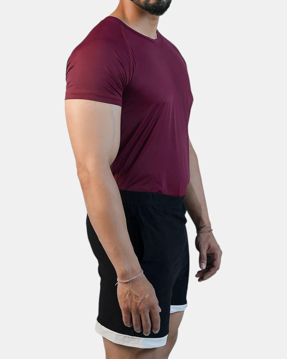 Conquer Active Tee, maroon, photo 2