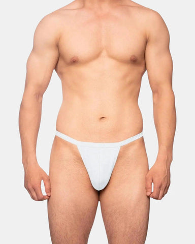 Classic Cotton Thong | White