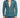 Knit Crochet Shirt /Teal Green