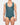 Knit Crochet Tank /Teal Green