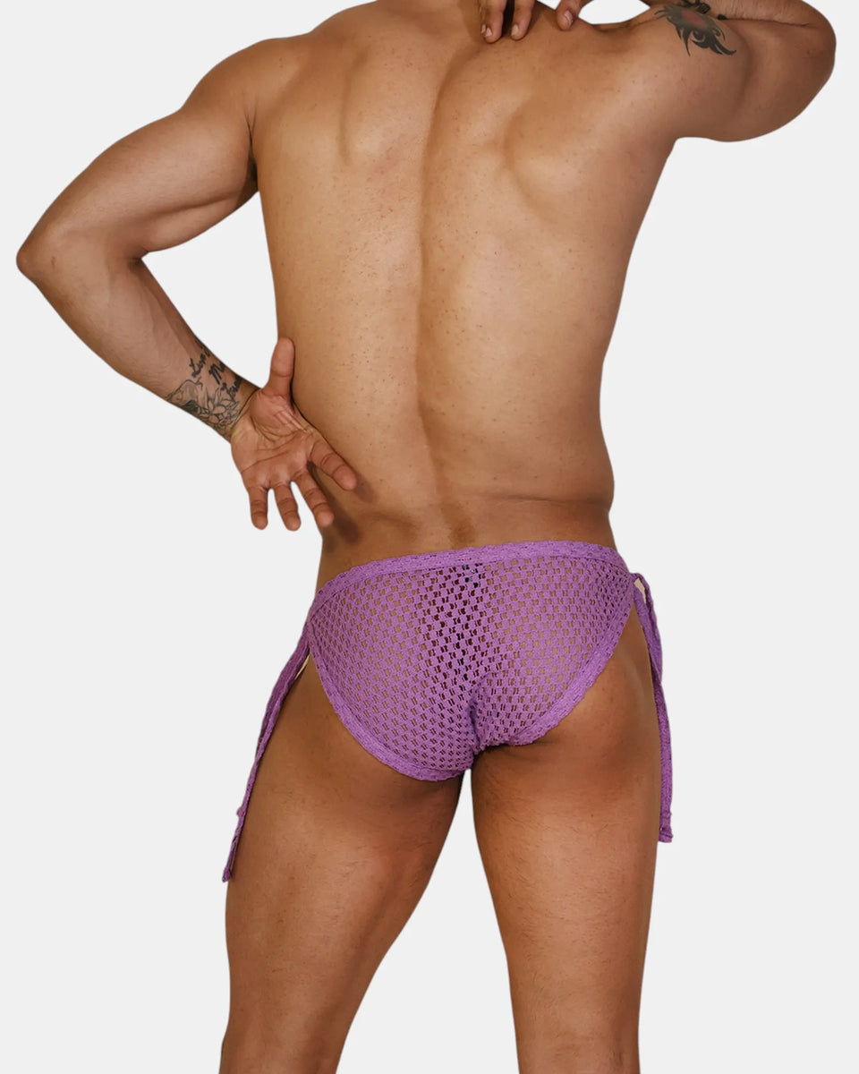 Crochet Tie Brief, lavender, photo 2