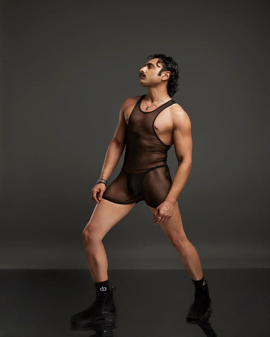 Open Back Bodysuit, black, photo 1