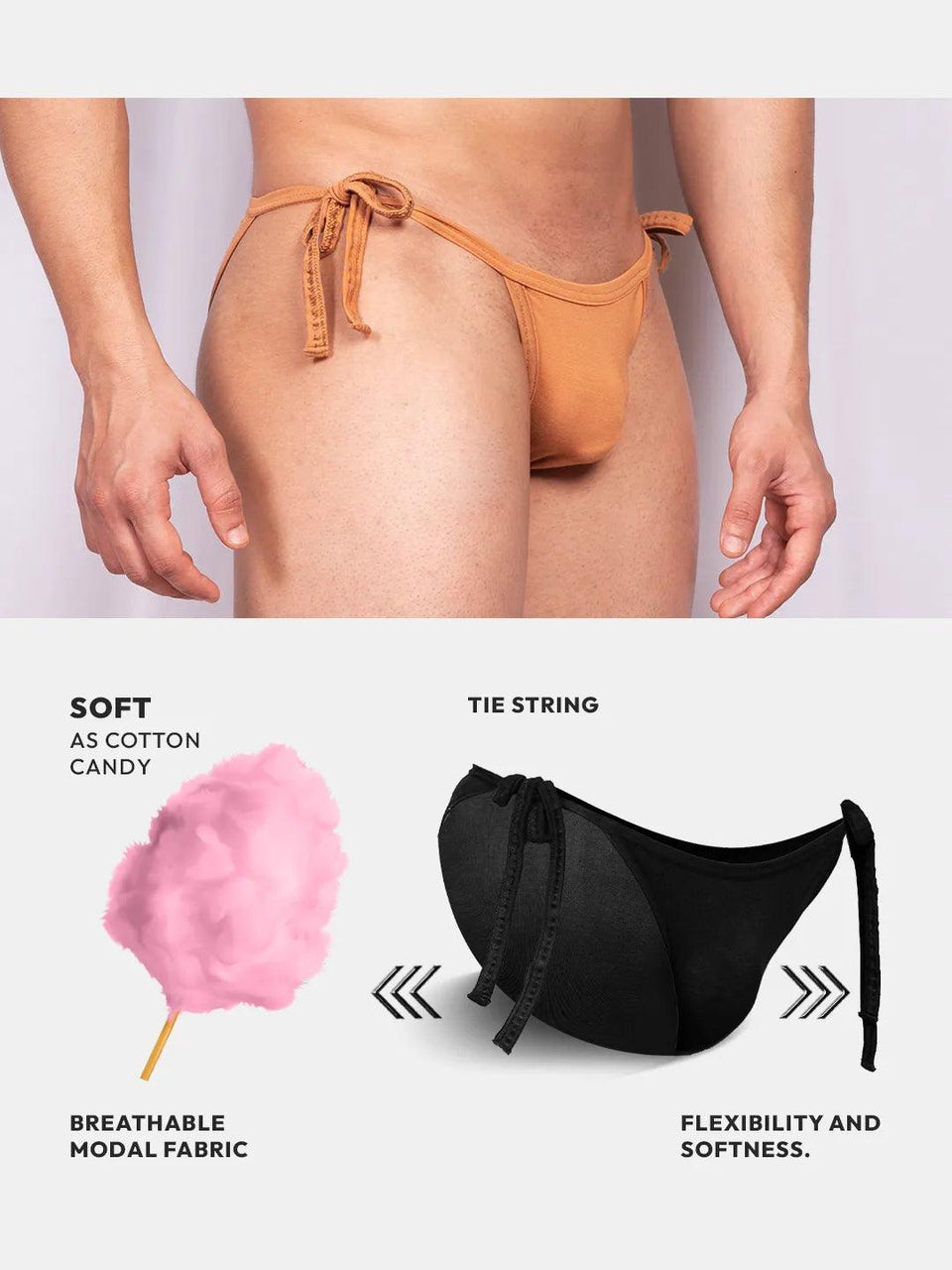 Tie-Me-kNOT Brief, black, photo 5