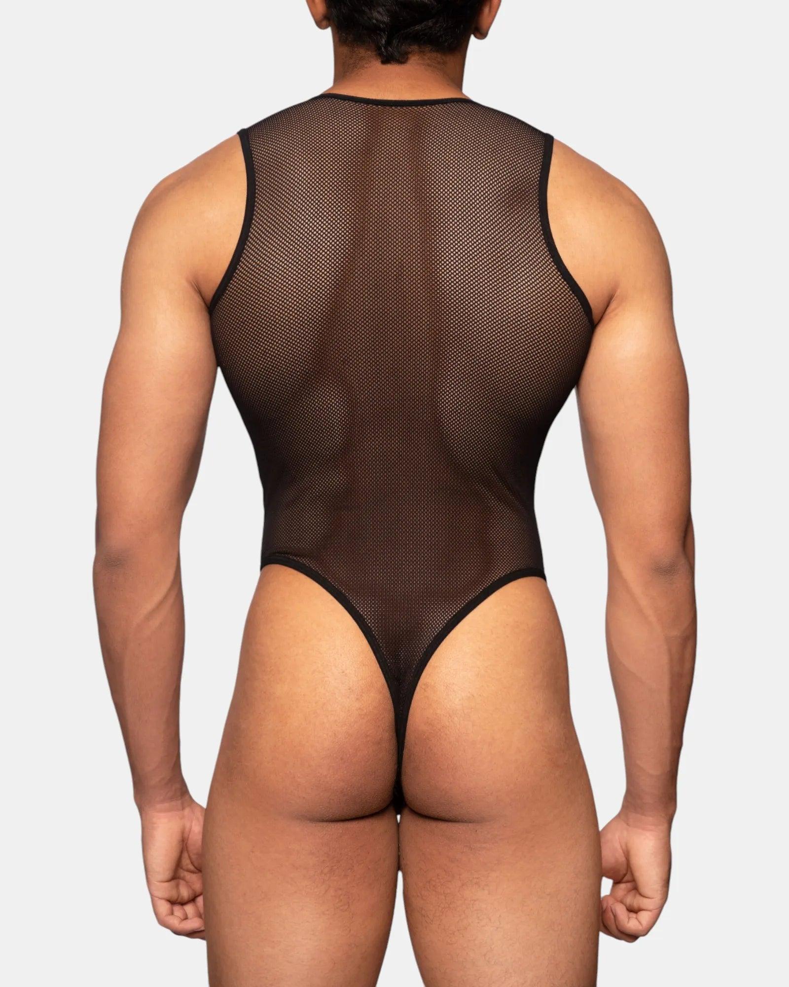 Party Mesh Bodysuit | Black