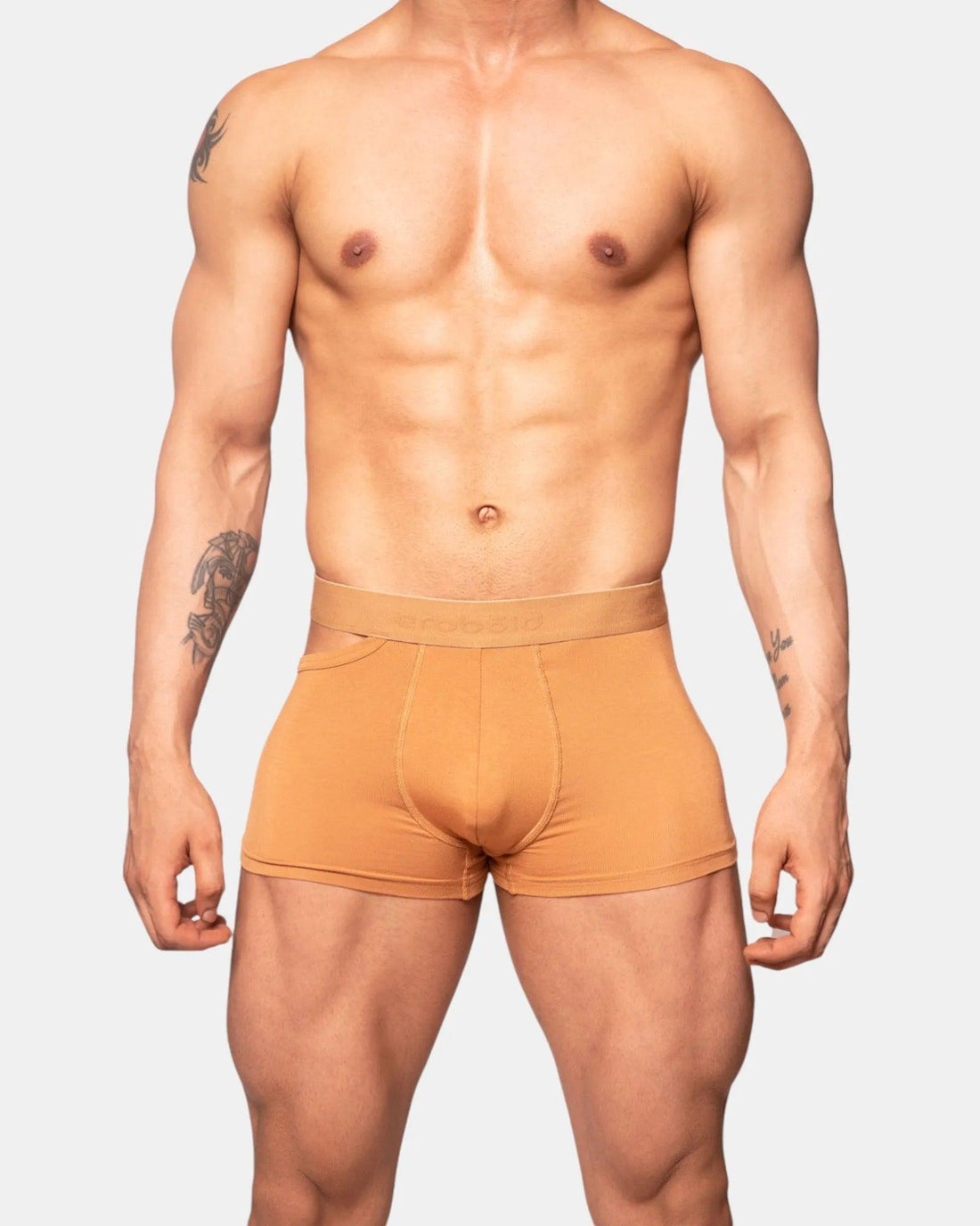 No-Roll Waistband Designer Trunk | Tan