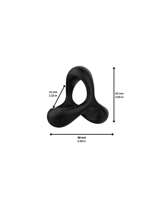 Silicone Dual Ring, black, photo 1