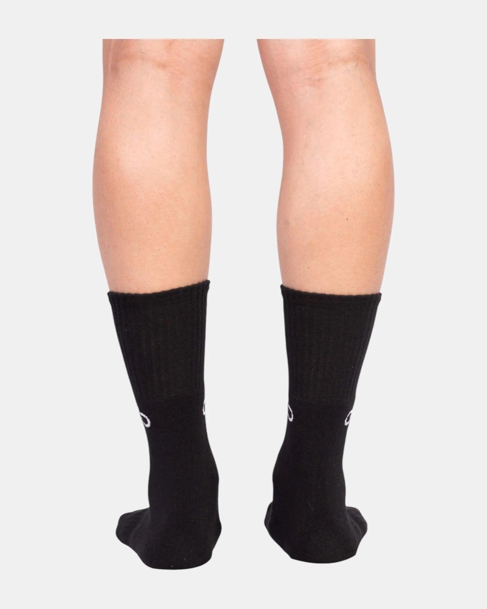 Obsidian Noir Designer Socks | Black