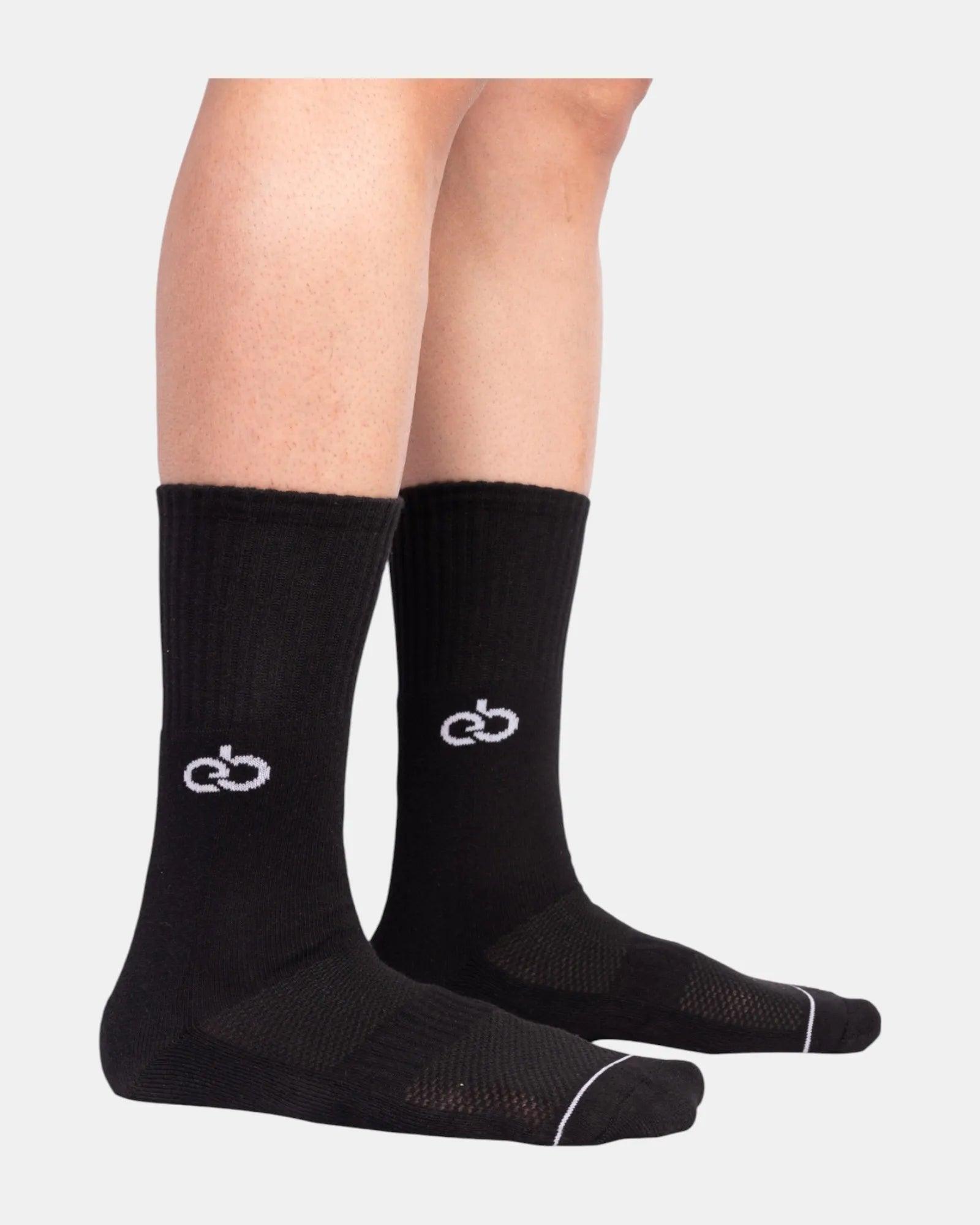 Obsidian Noir Designer Socks | Black