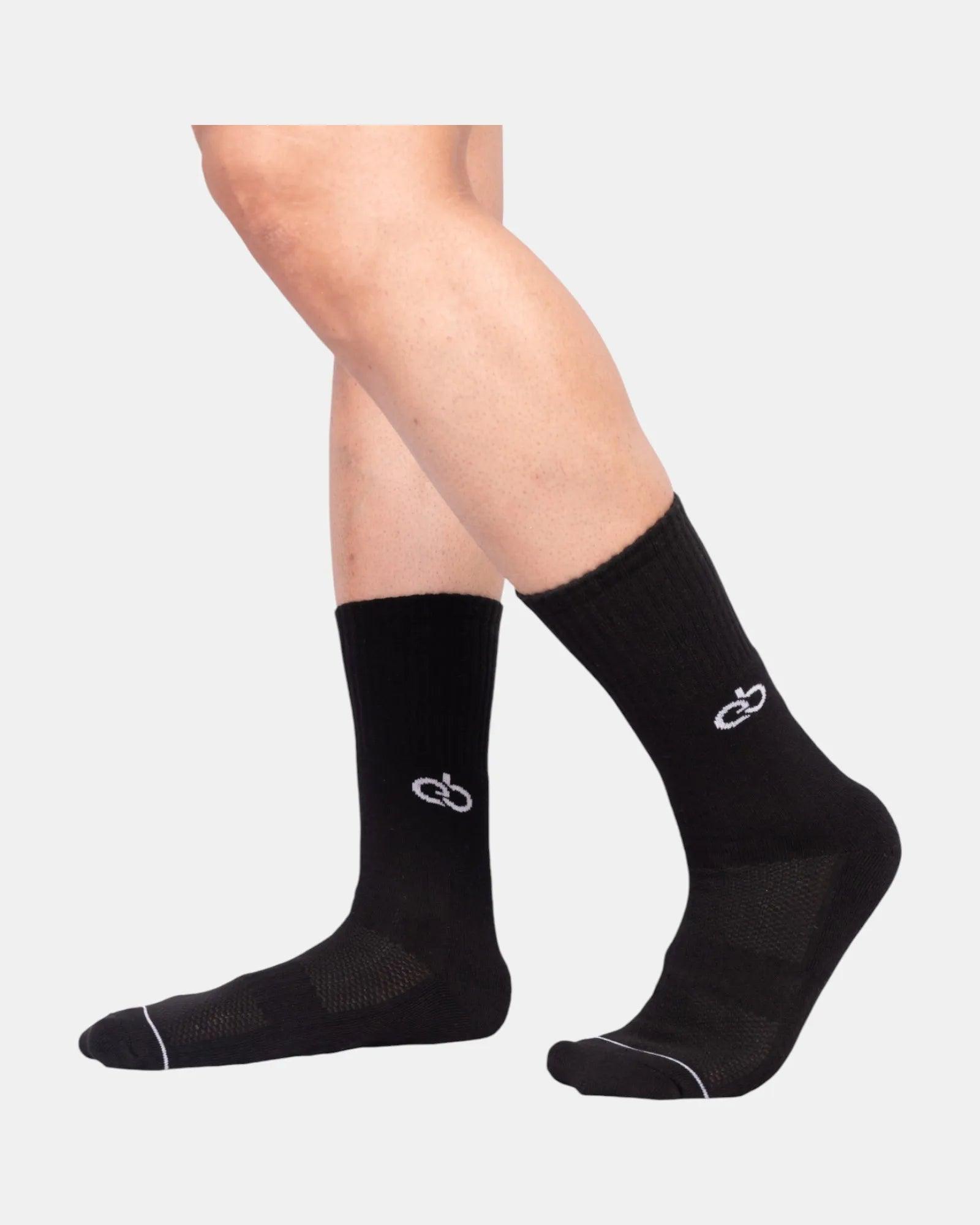 Obsidian Noir Designer Socks | Black