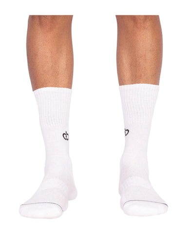 Pure Elegance Designer Socks | White