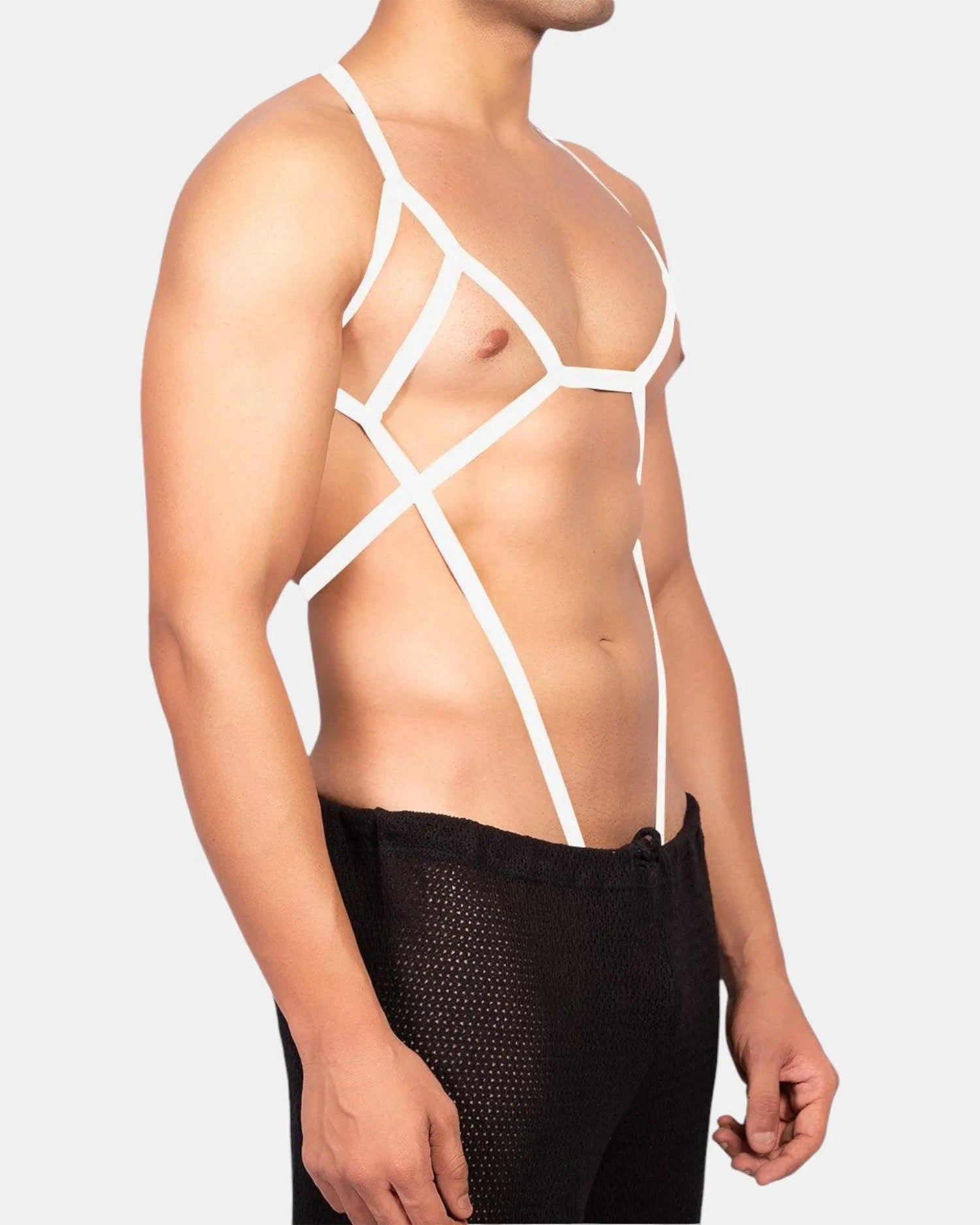 Spider Suit White | Top Wear | Body Harness