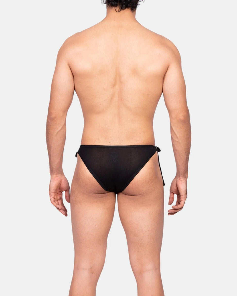Tie-Me-kNOT Brief, black, photo 3