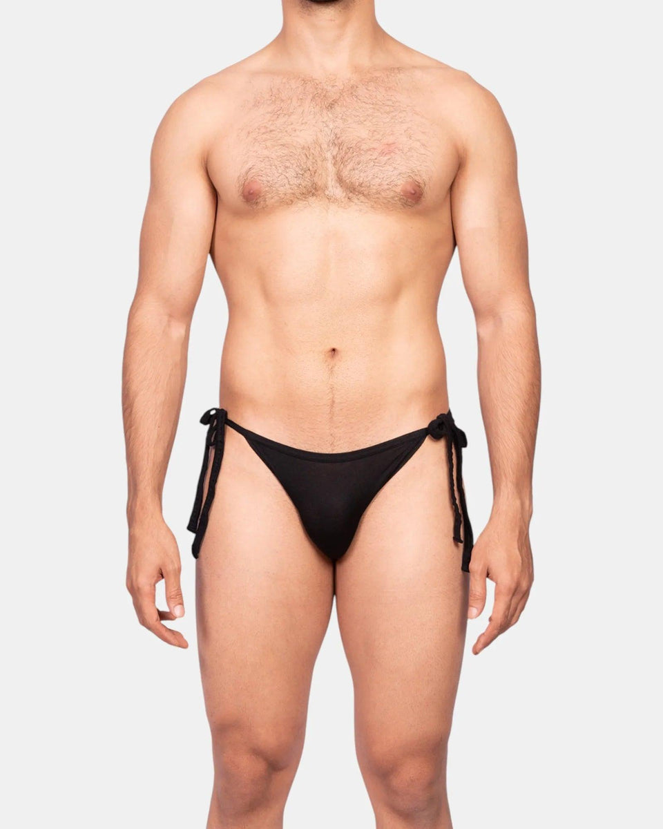 Tie-Me-kNOT Brief, black, photo 1