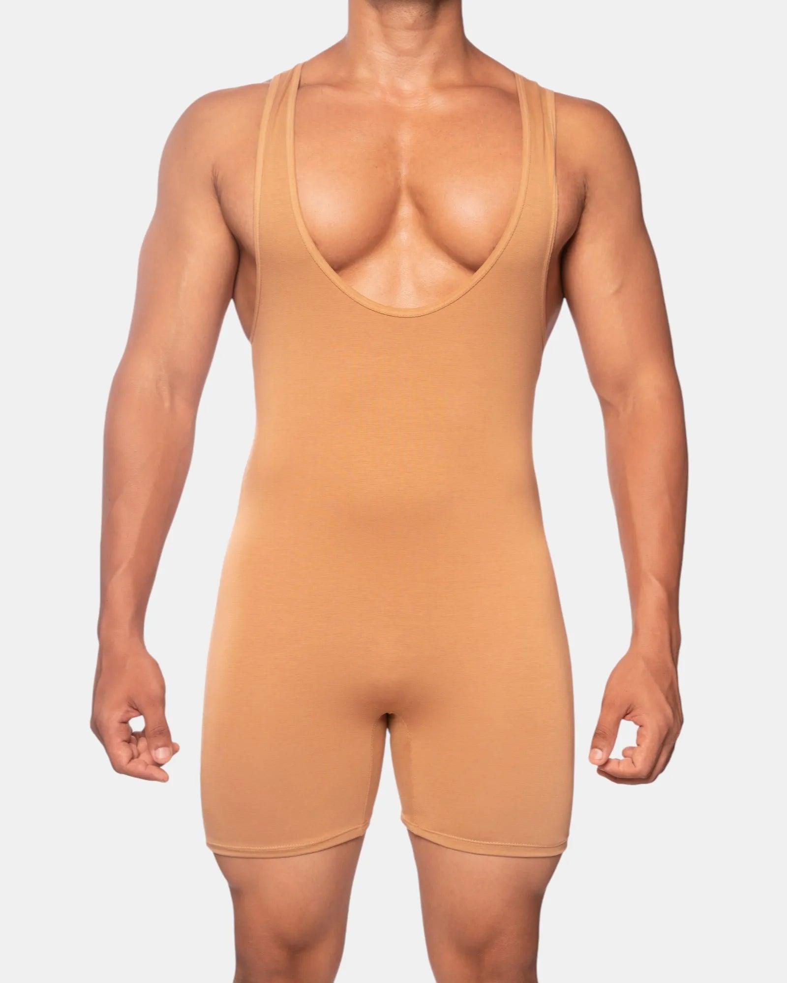 Wrestler Bodysuit | Tan