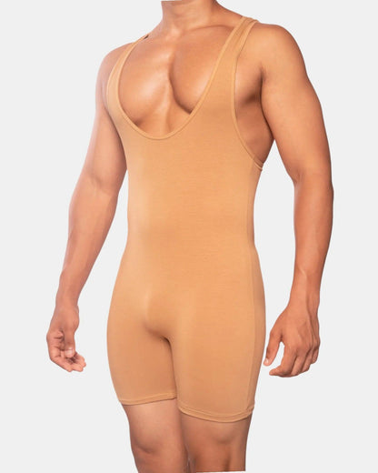 Wrestler Bodysuit | Tan