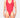 Zipper Bodysuit /Crimson Pink