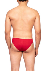 Briefs - Grab By Elastic Brief Crimson Red - Crimson Red - Erobold - 